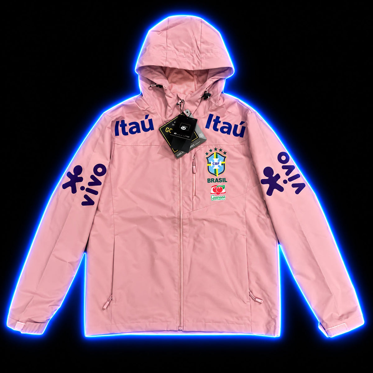 Pink Brazil performance windbreaker jacket