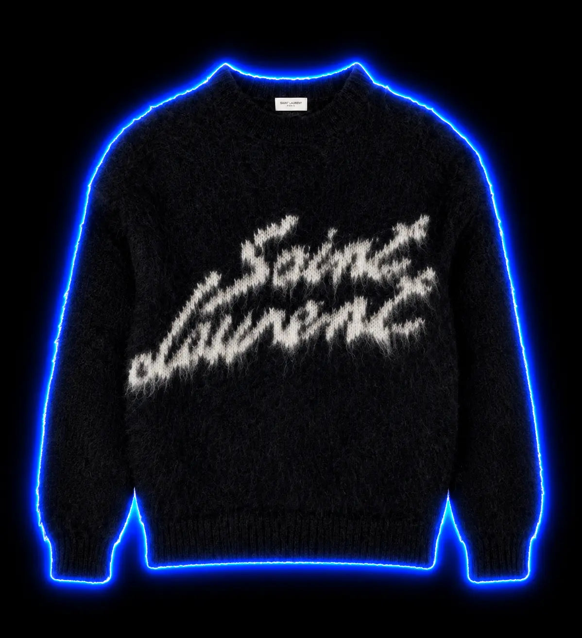 Black Saint Laurent signature sweater