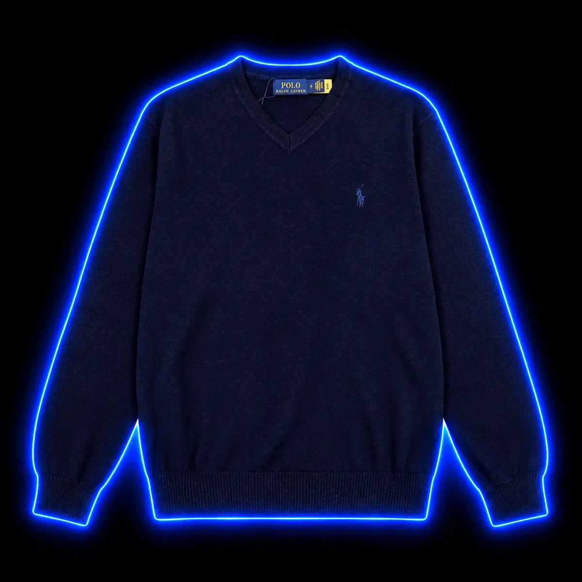 Navy Polo Ralph Lauren V-neck sweater