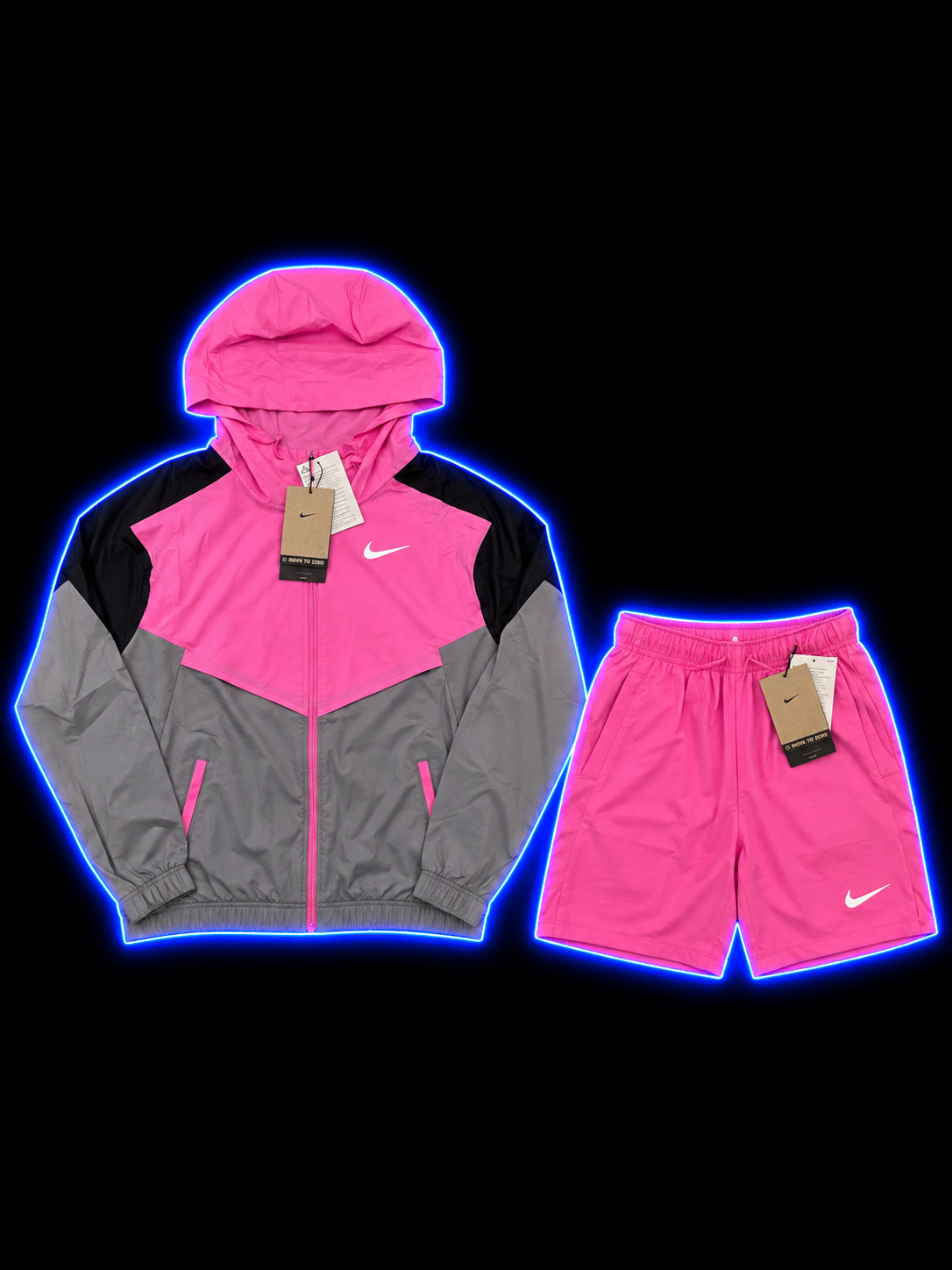 Nike Miler pink and grey set