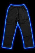 Black Essentials drawstring pants