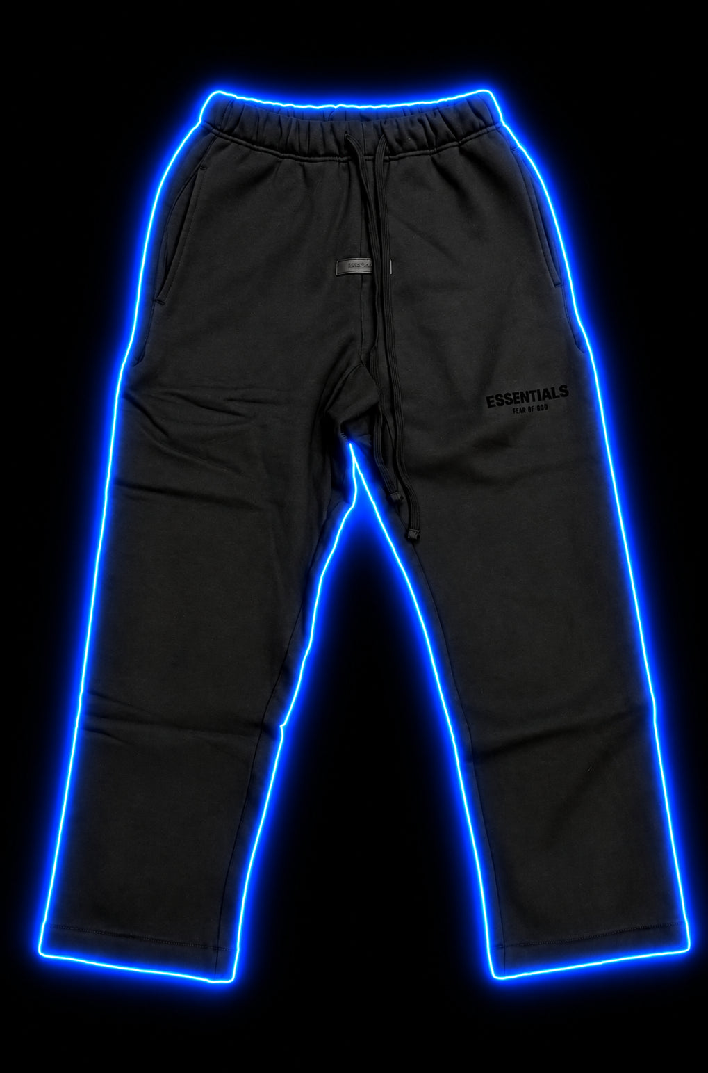 Black Essentials drawstring pants